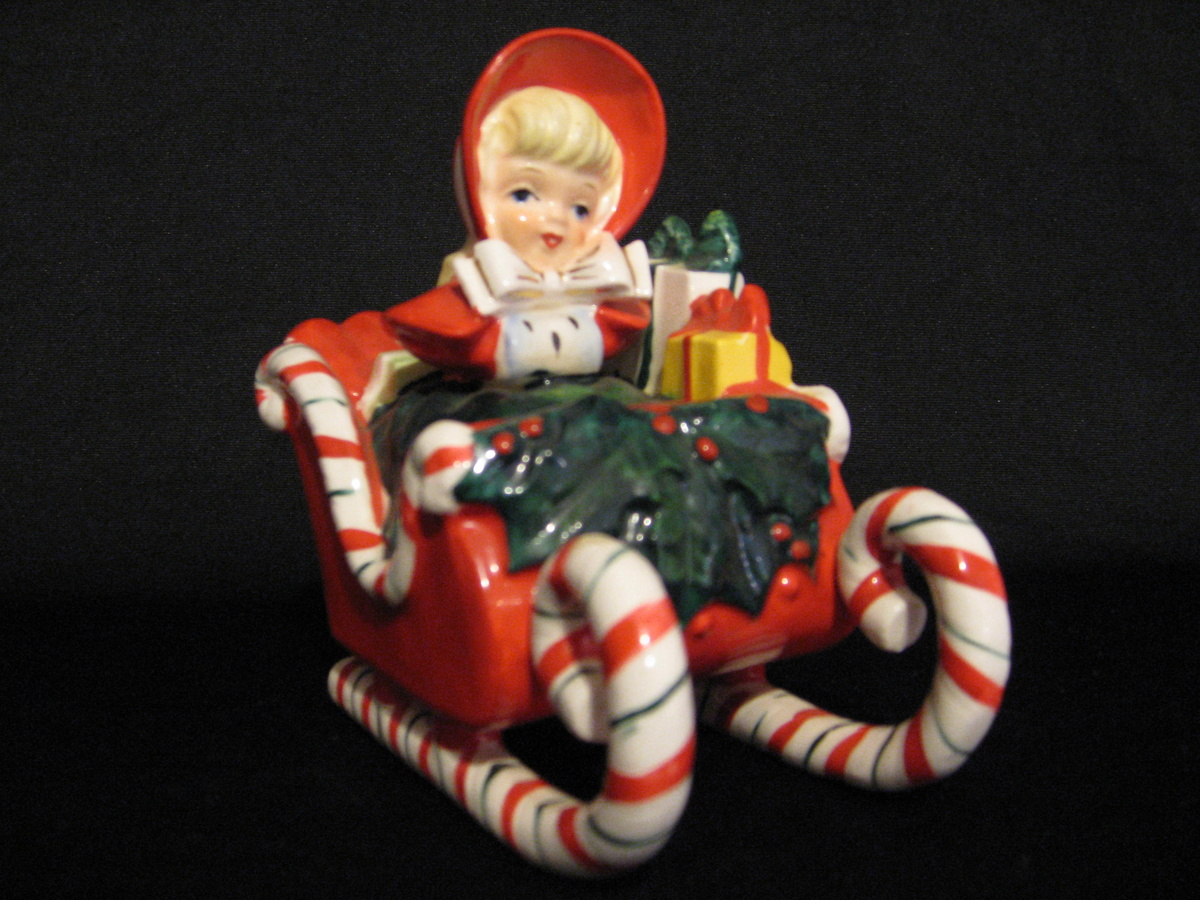 Lefton sleigh girl - Christmas