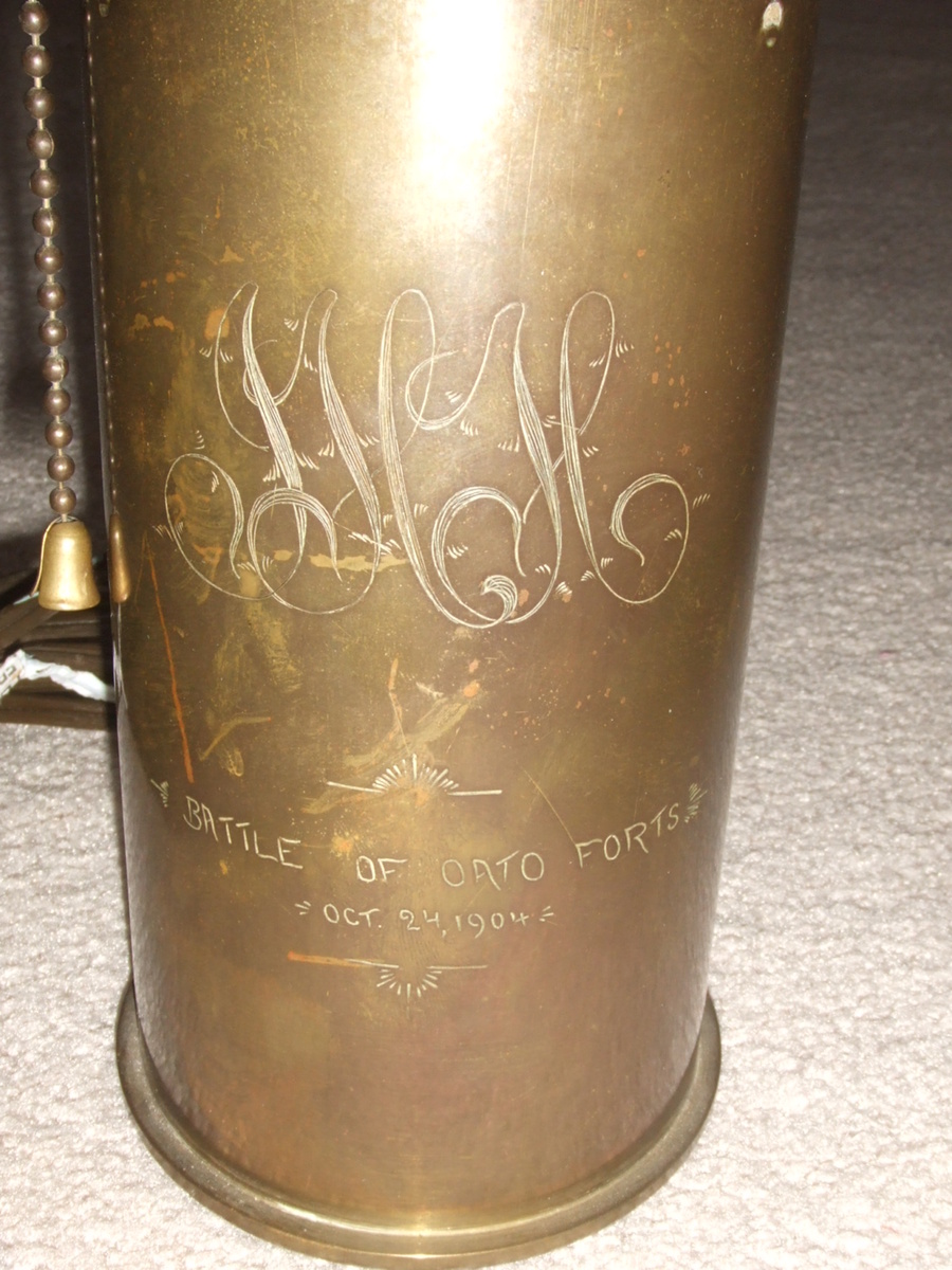 Phillipine Insurrection Trench Art lamp c. 1904