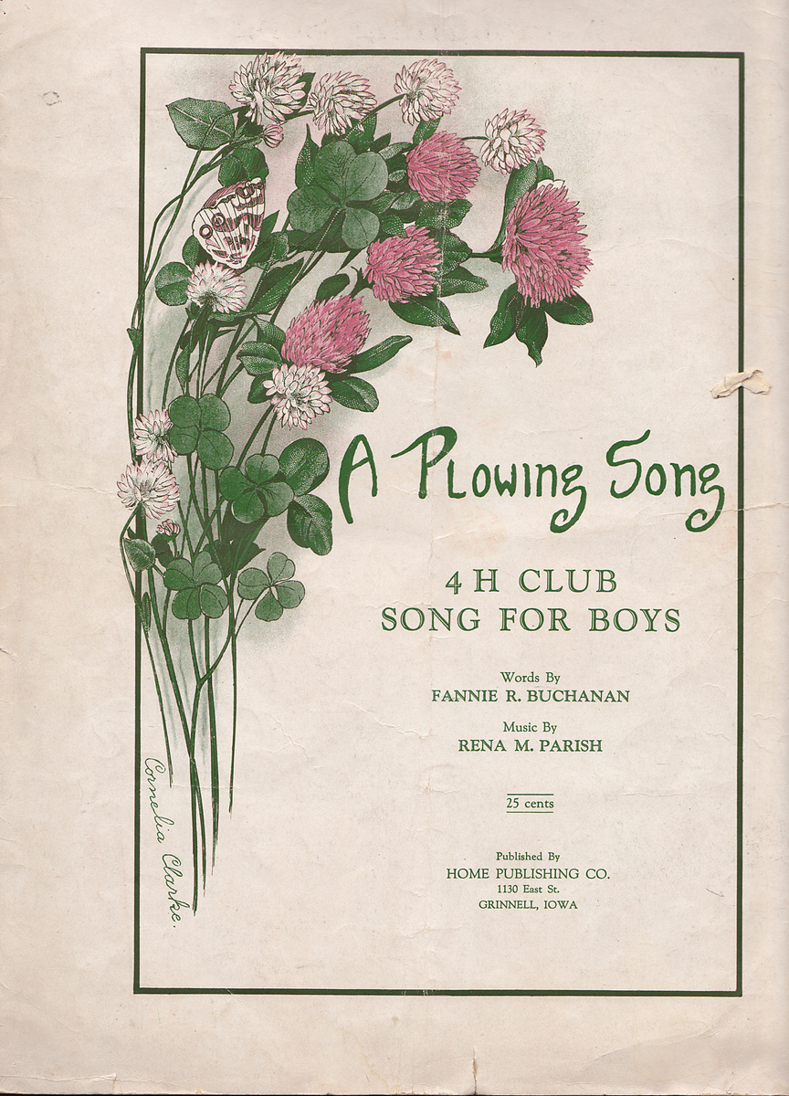 A Plowing Song 4H Club song for boys original sheet - Music