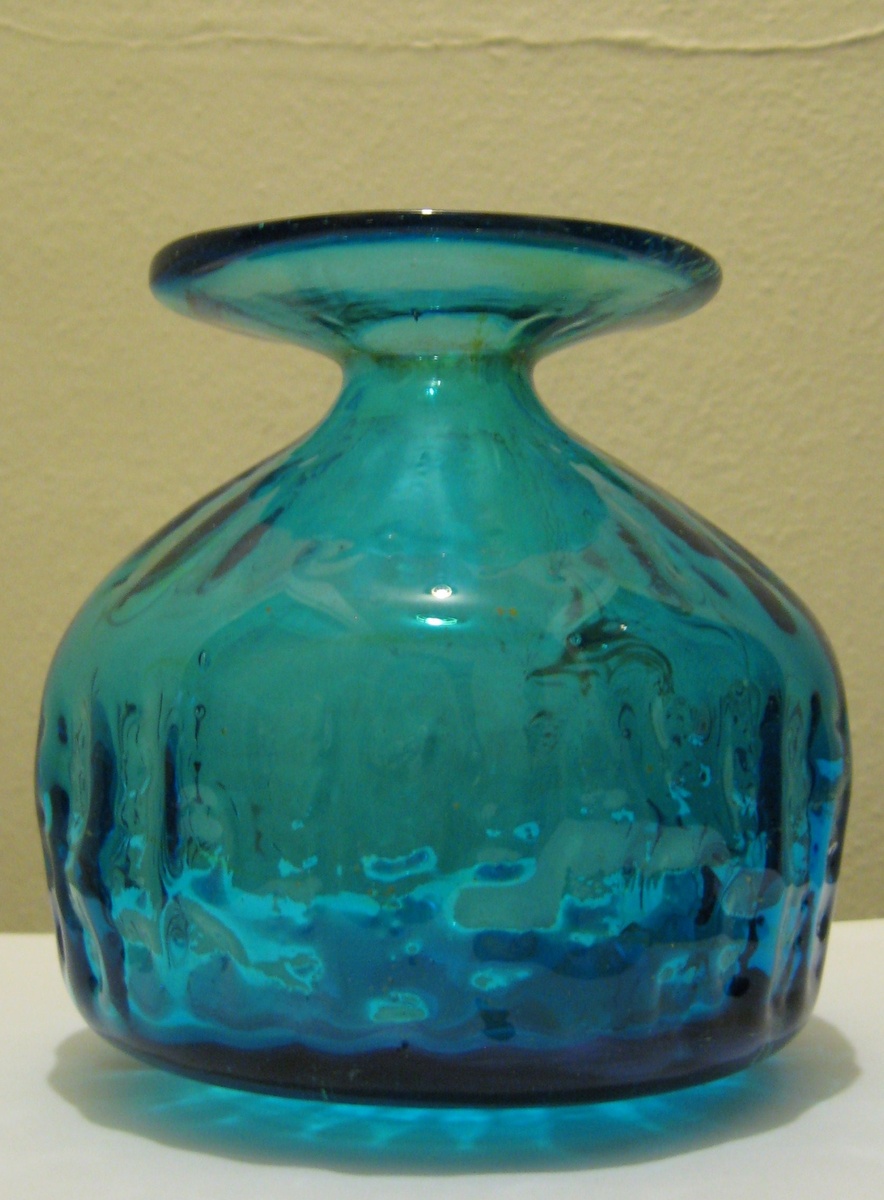 MDINA MALTA 4589 GLASS VASE  C. 1969 SIGNED - Art Glass