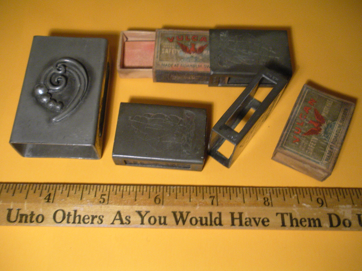 Match Box Holders --- These went around a match box to protect them and fancy them up.