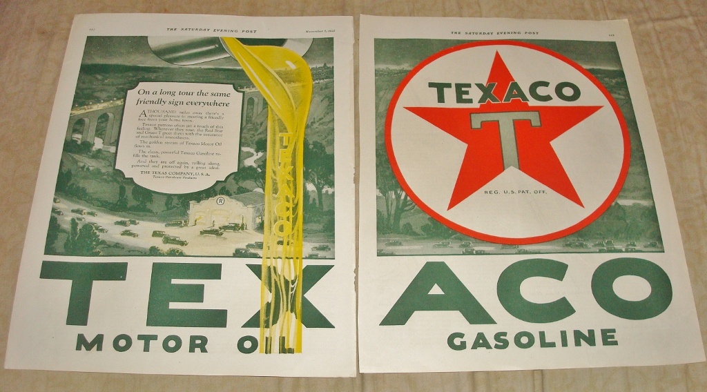 Texaco Motor Oil & Gasoline Magazine Ad - Advertising
