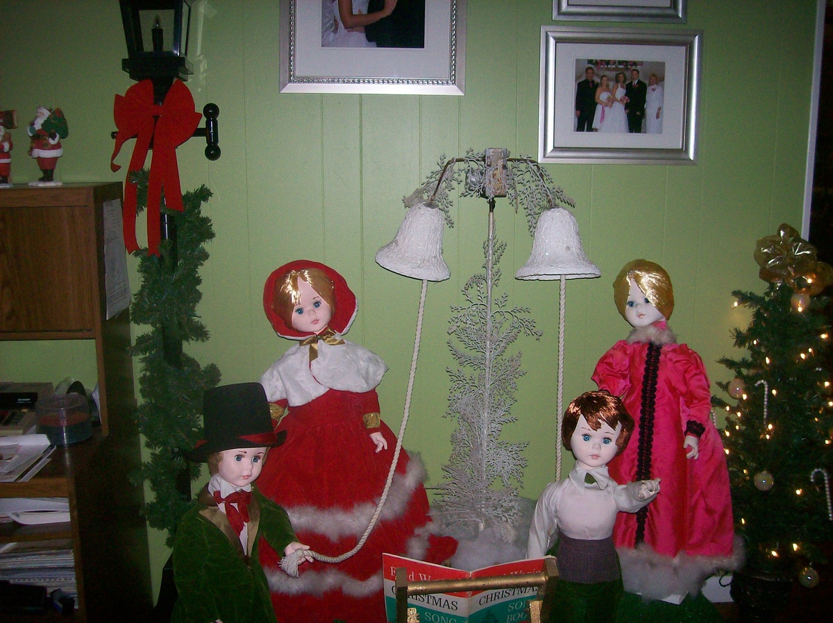 Vintage Christmas Figurines for Window Display