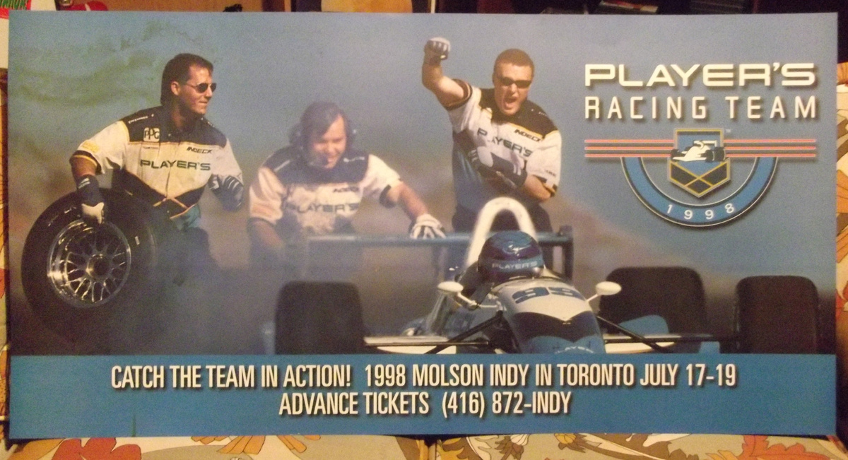 1998 Players Racing Team Poster - Signs