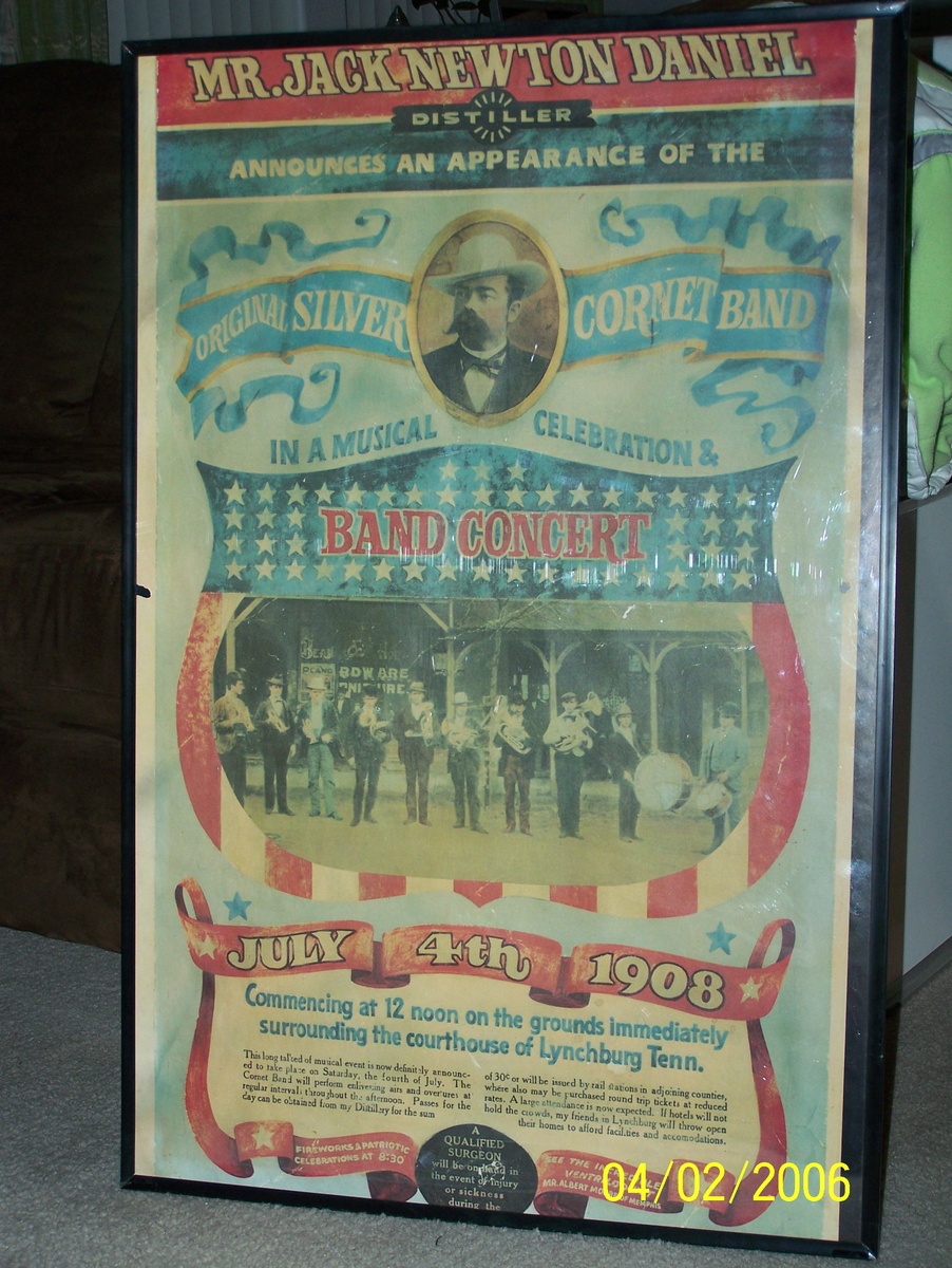 1908 4th of July Jack Newton Daniel's (24 w X 36 H) - Advertising