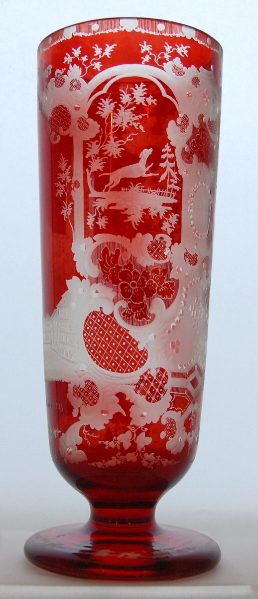 Bohemian Goblet with "EGERMANN" Cut