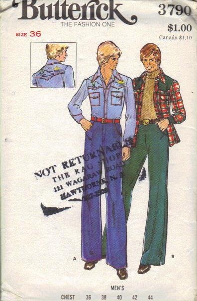 Those groovy men fashion patterns