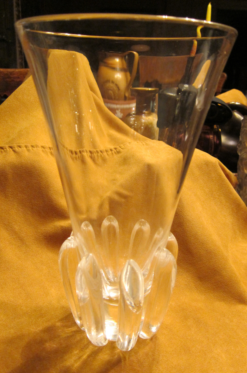 Steuben Lotus Vase (Designer George Thompson)