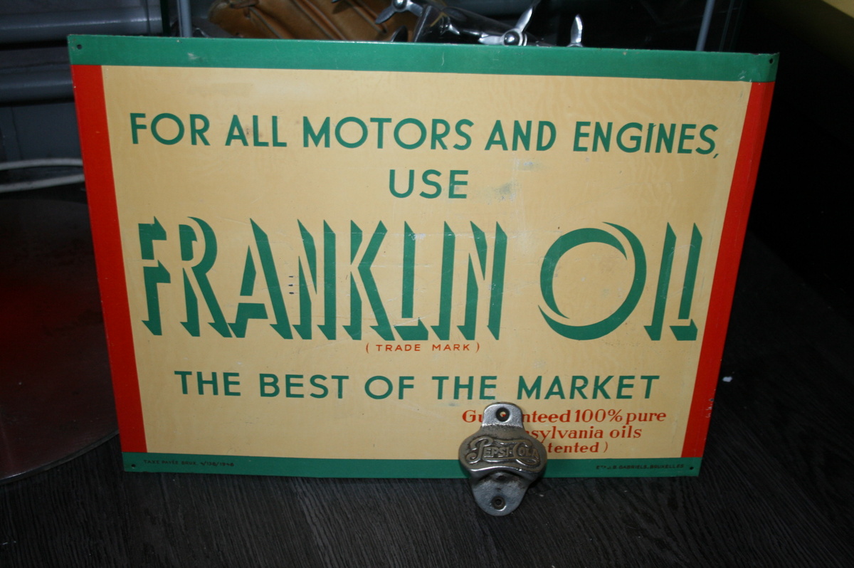 franklin oil sign - Petroliana
