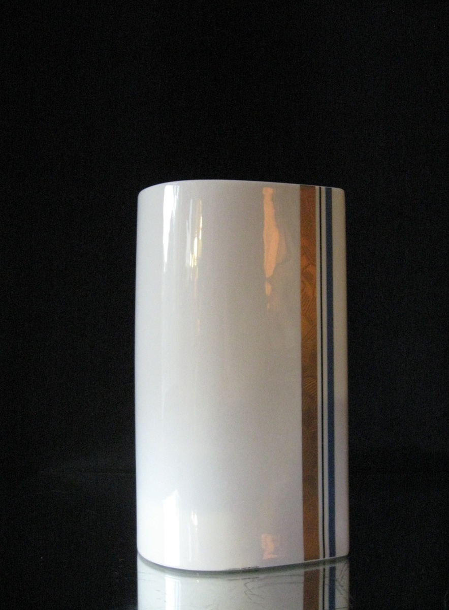 MIKASA SHAPE-DESIGNED BY MICHAEL LAX -GOLD RUSH -BLUE A 7723,C.1960S - Mid Century Modern