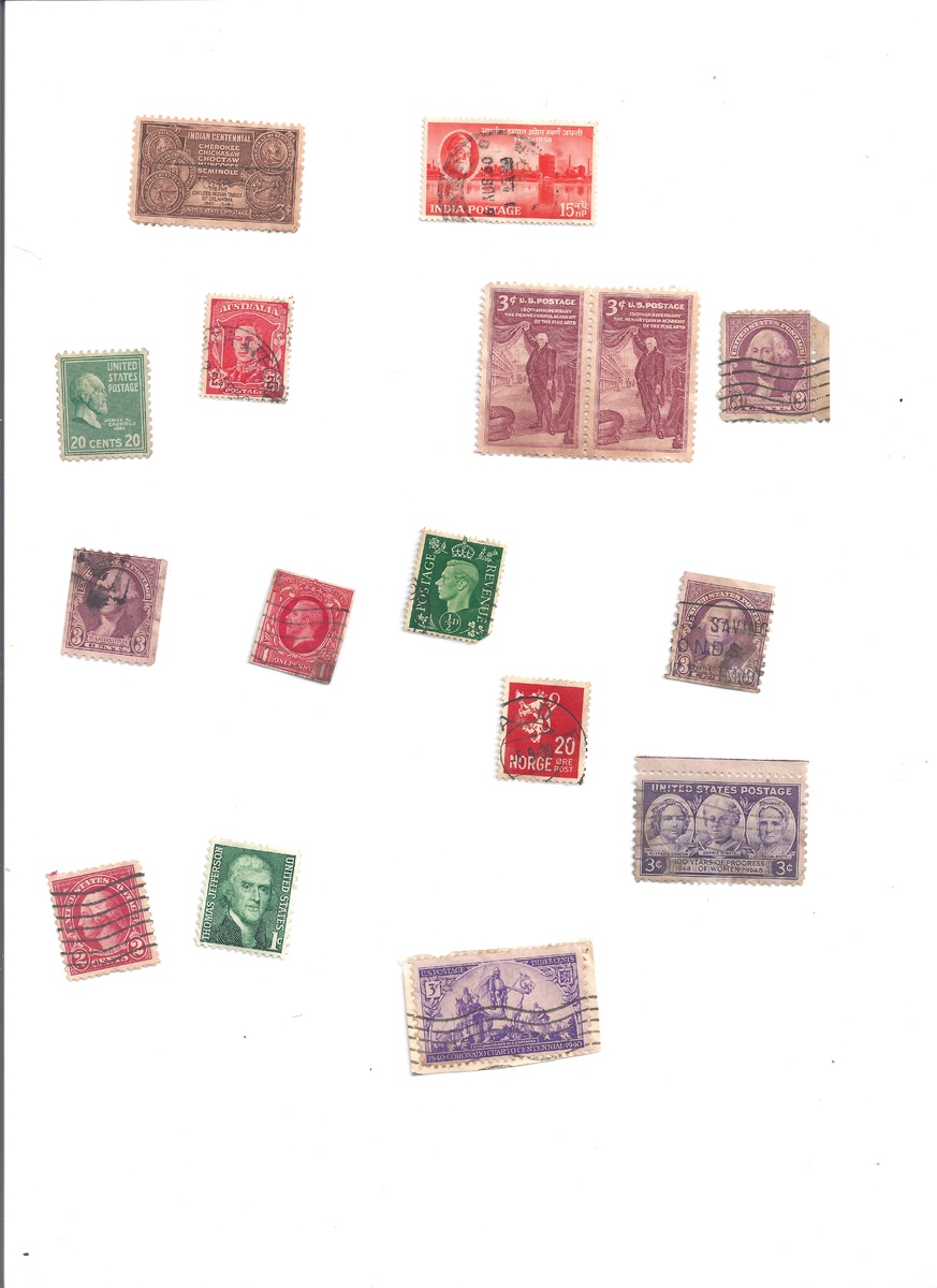  LOOSE "STAMPS", "STAMP ENVELOPES" 