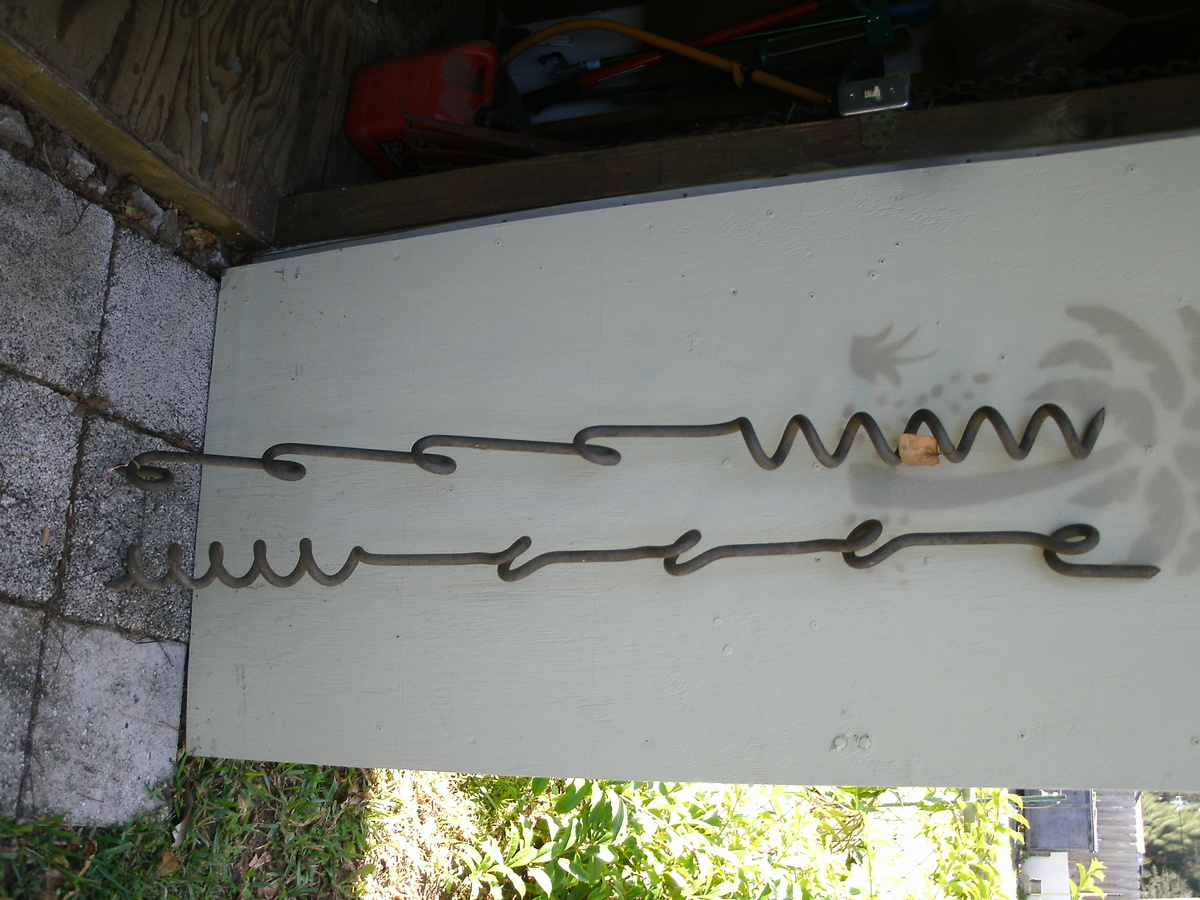WW1 barb wire fence posts