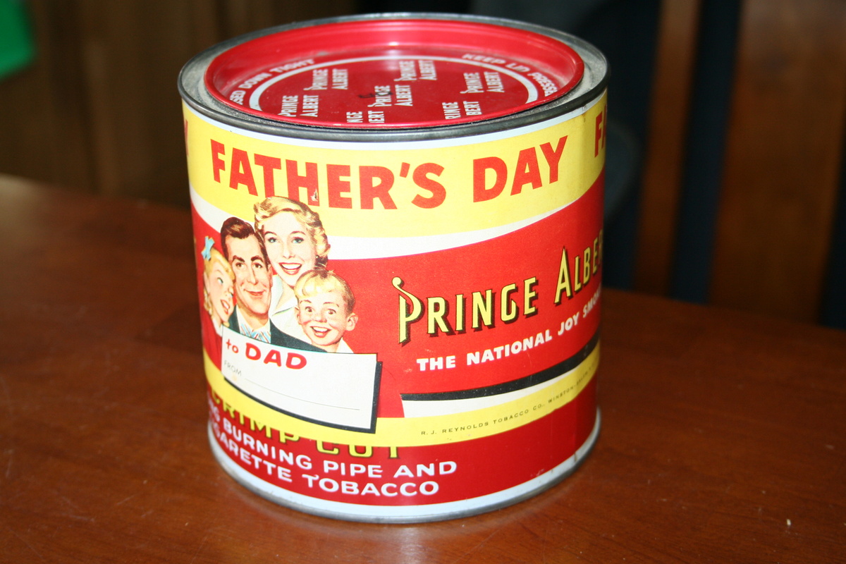 Prince Albert Father's Day can from about 1963-64 ( I think)