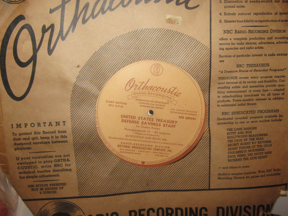 WW II RECORD   U.S.ARMY