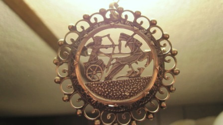 Silver Greek-Roman Brooch