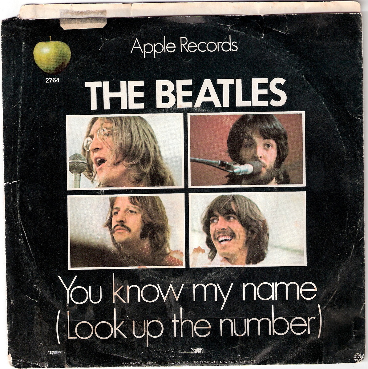 Beatles 45 - Let It Be/You Know My Name (Look Up The Number) - Fair Condition