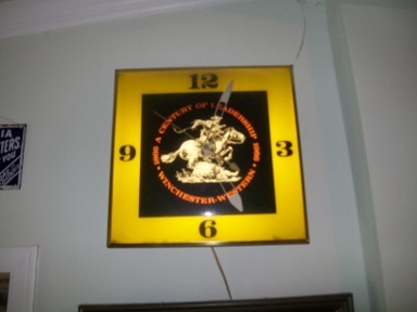 Winchester clock and signs - Signs