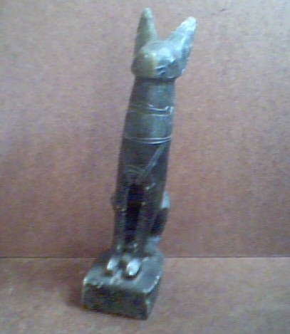 Cat Statue - Art Pottery