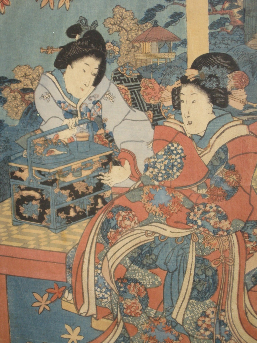 Japanese wood block print - Asian
