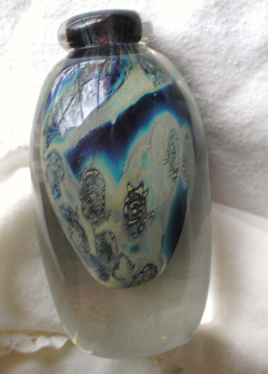 ginny Perfume Paperweight Glass Thingy