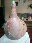 Leather fish scale flask