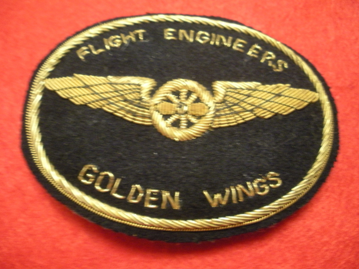 Aviation - Hat Badge for Golden Wings, Flight Engineers, American Airlines
