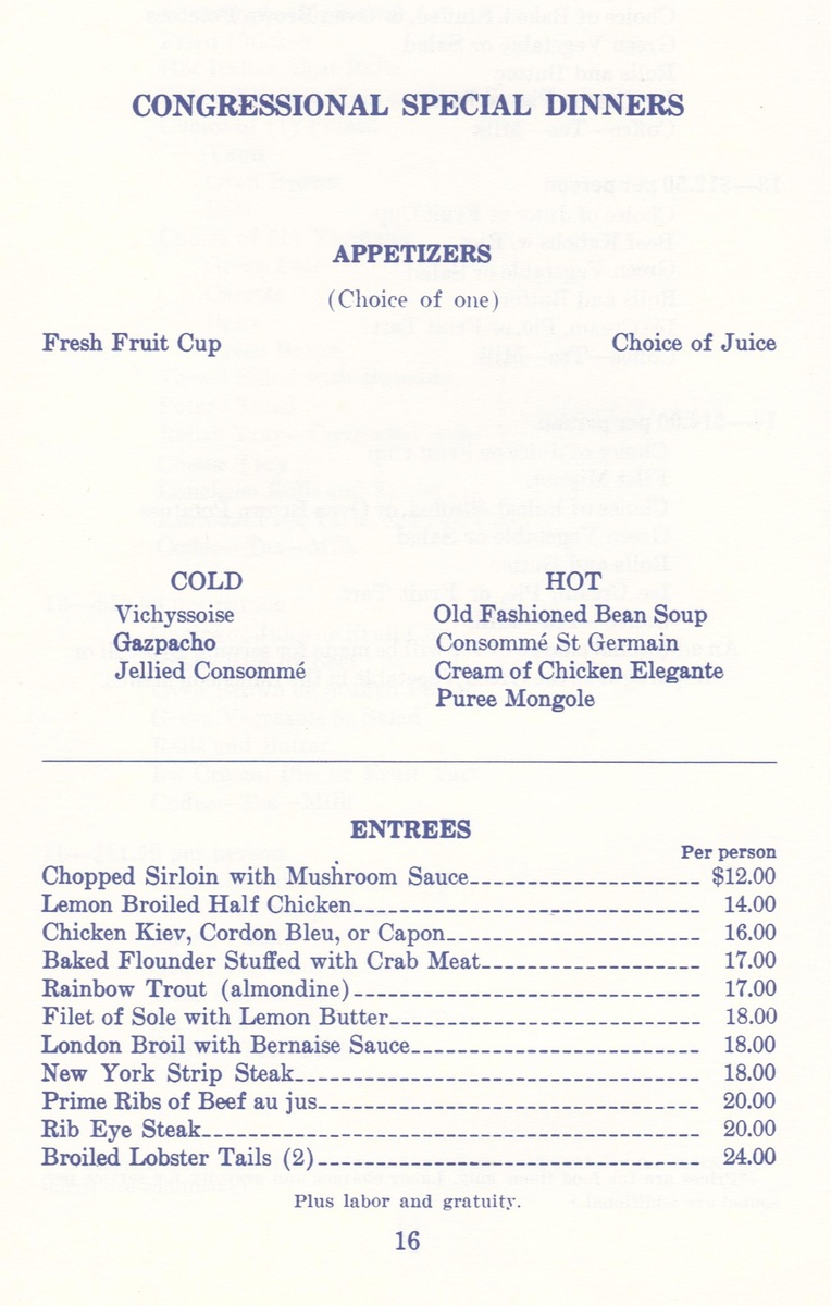 WHEN CONGRESS DINES II