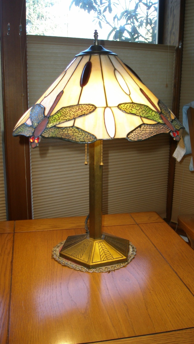Bradley and Hubbard Dragonfly Lamp - Lamps
