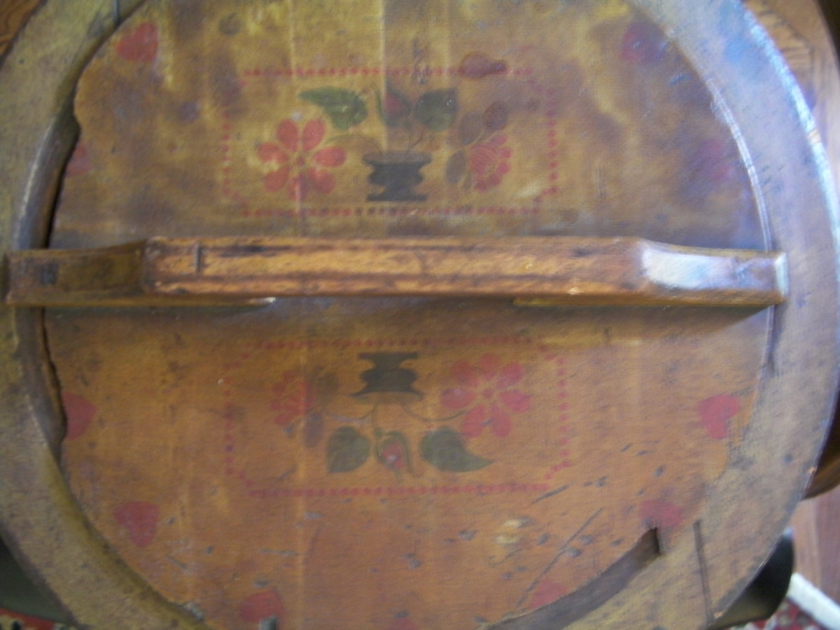 Round Wooden Storage Box