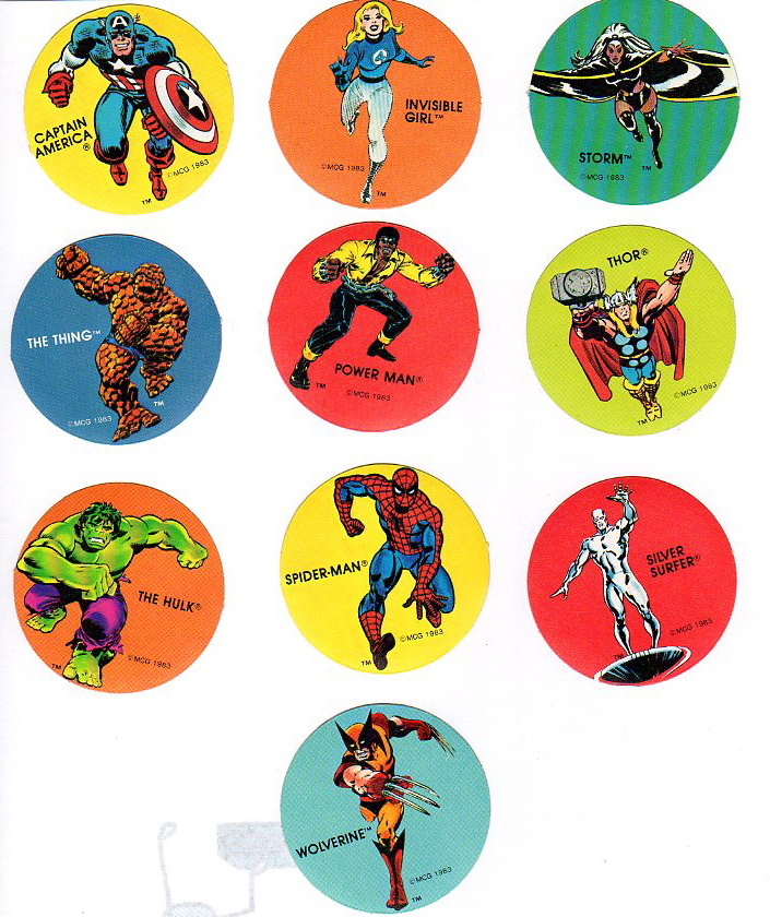 Marvel Super Hero's Sticker Set PDQ - Comic Books