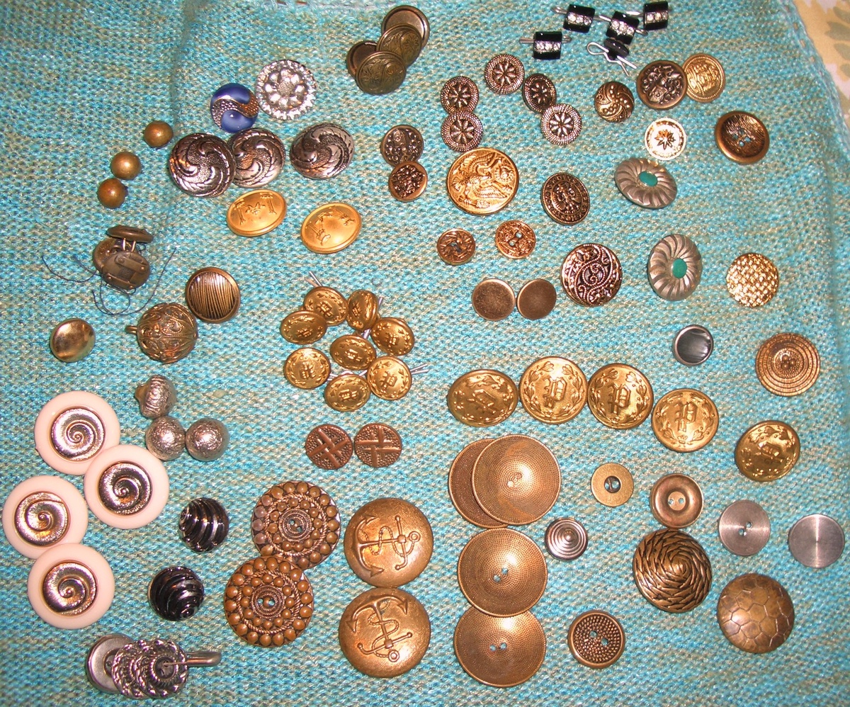 A Few More Metal Buttons + more - Sewing