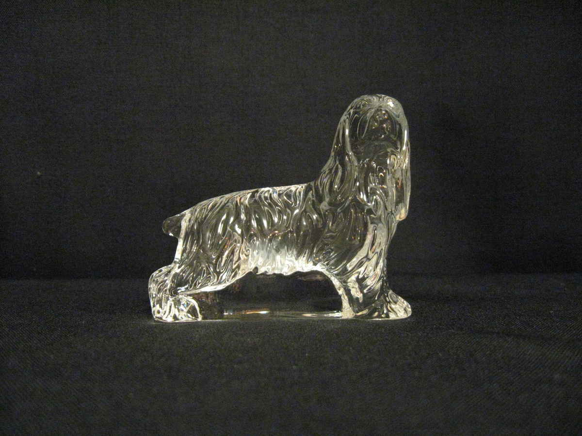 WATERFORD CRYSTAL FIGURINE  -DOG 