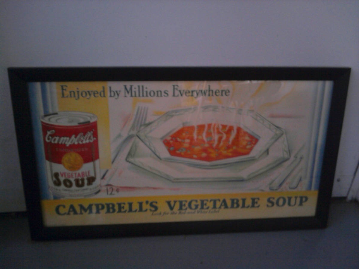 Campbell's Soup and Sunkist Oranges Trolley Car Signs - Signs