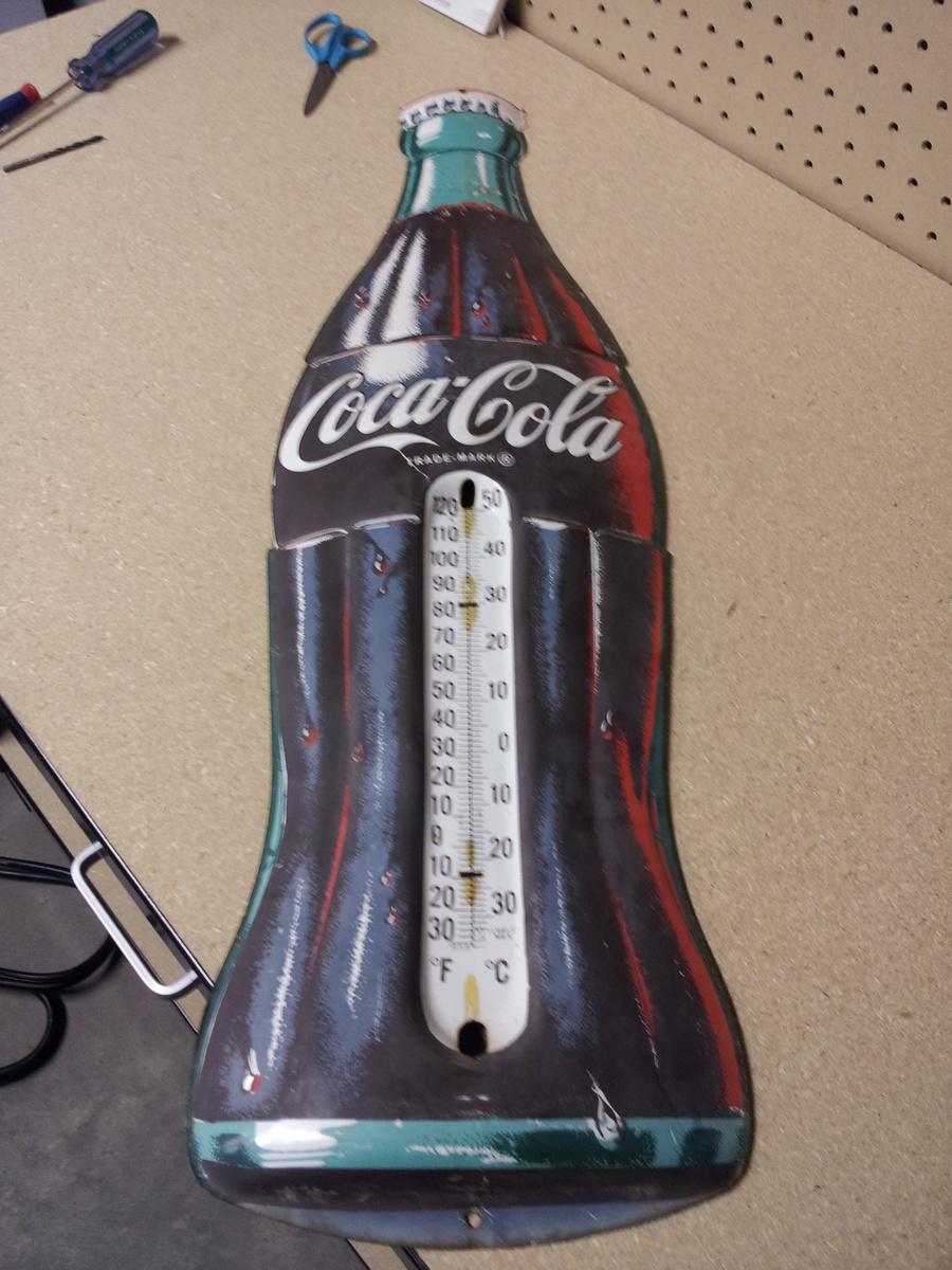 Coca-Cola Thermometer any idea year and whats it worth? found in trash at work