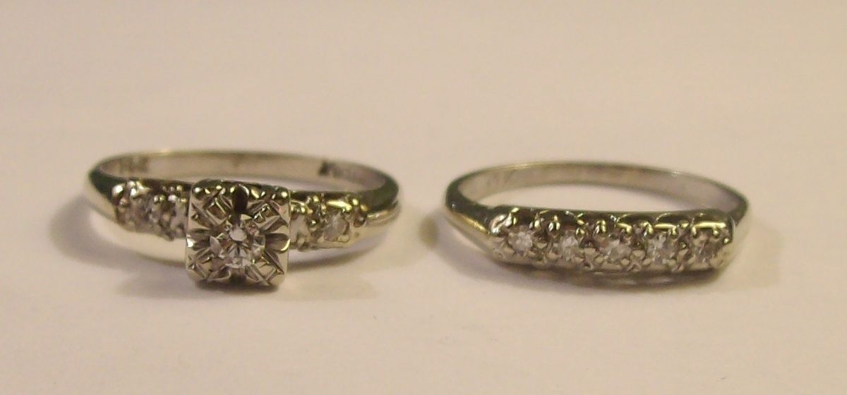 One Final Wedding /Engagement Set From The 1950's - Fine Jewelry