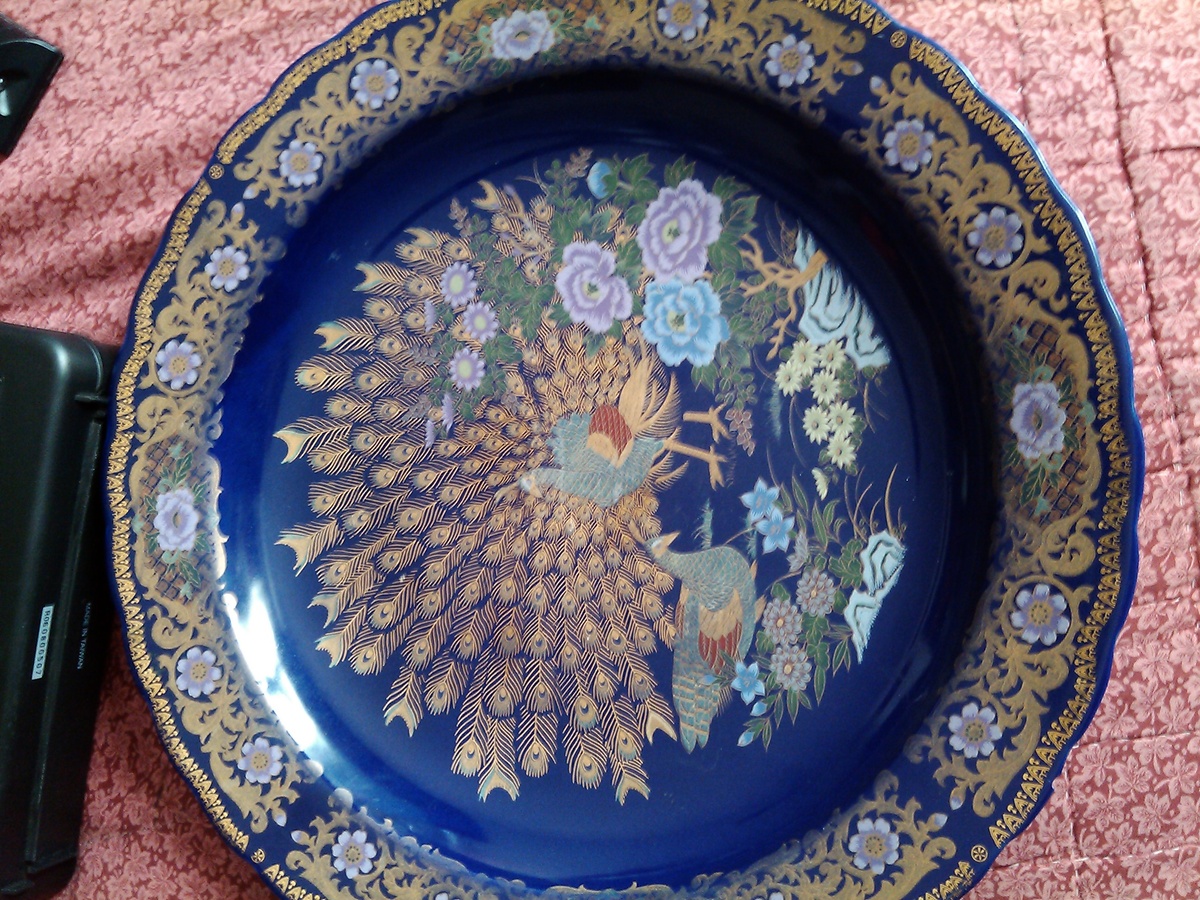 peacock plate