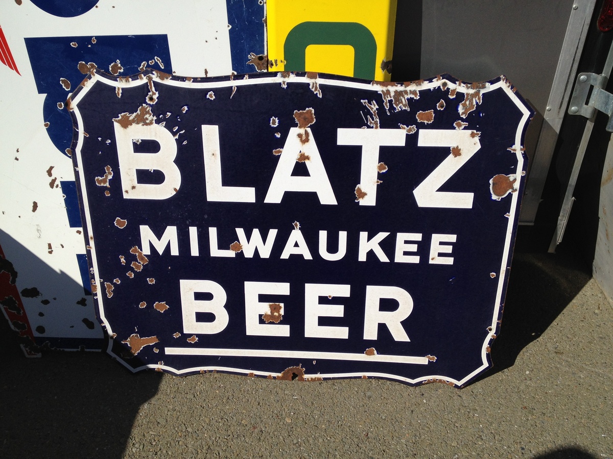 Blatz Beer Porcelain Sign