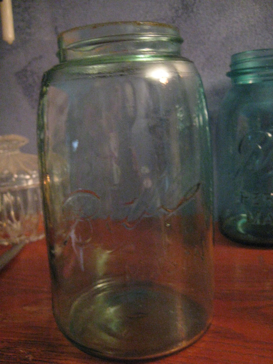 OLD Blue Mason Jars- 1 Qt