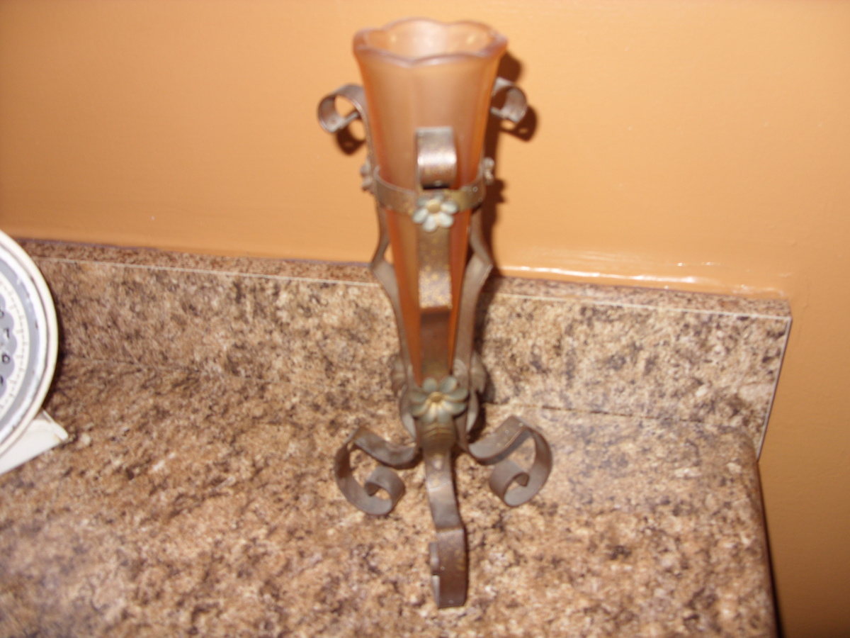 art deco vase and holder