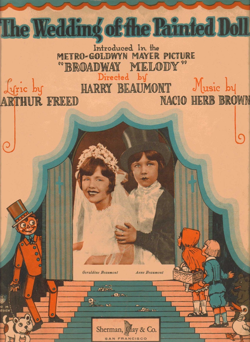 Sheet music - "The Wedding of the Painted Doll" 1929 - Music