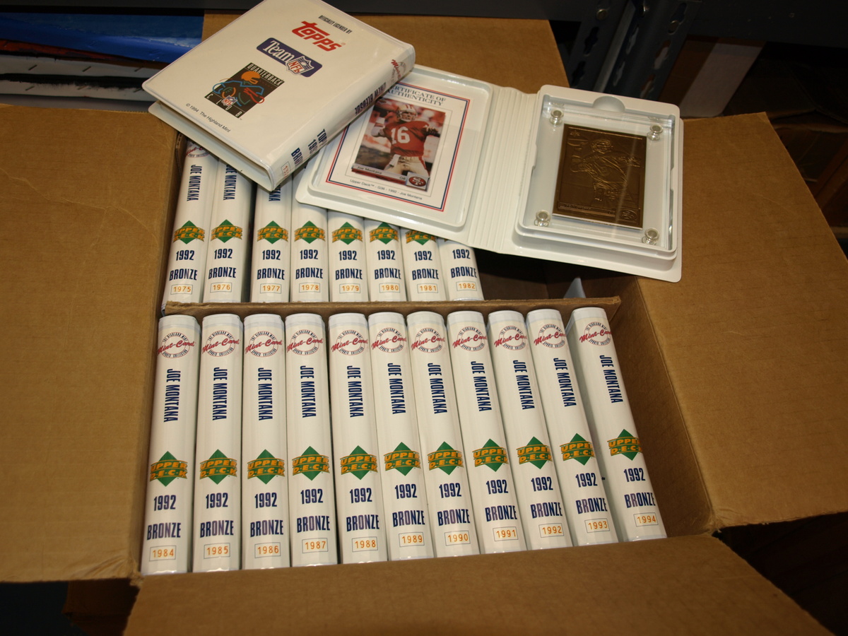 joe montana one of a kind Highland Mint Collection