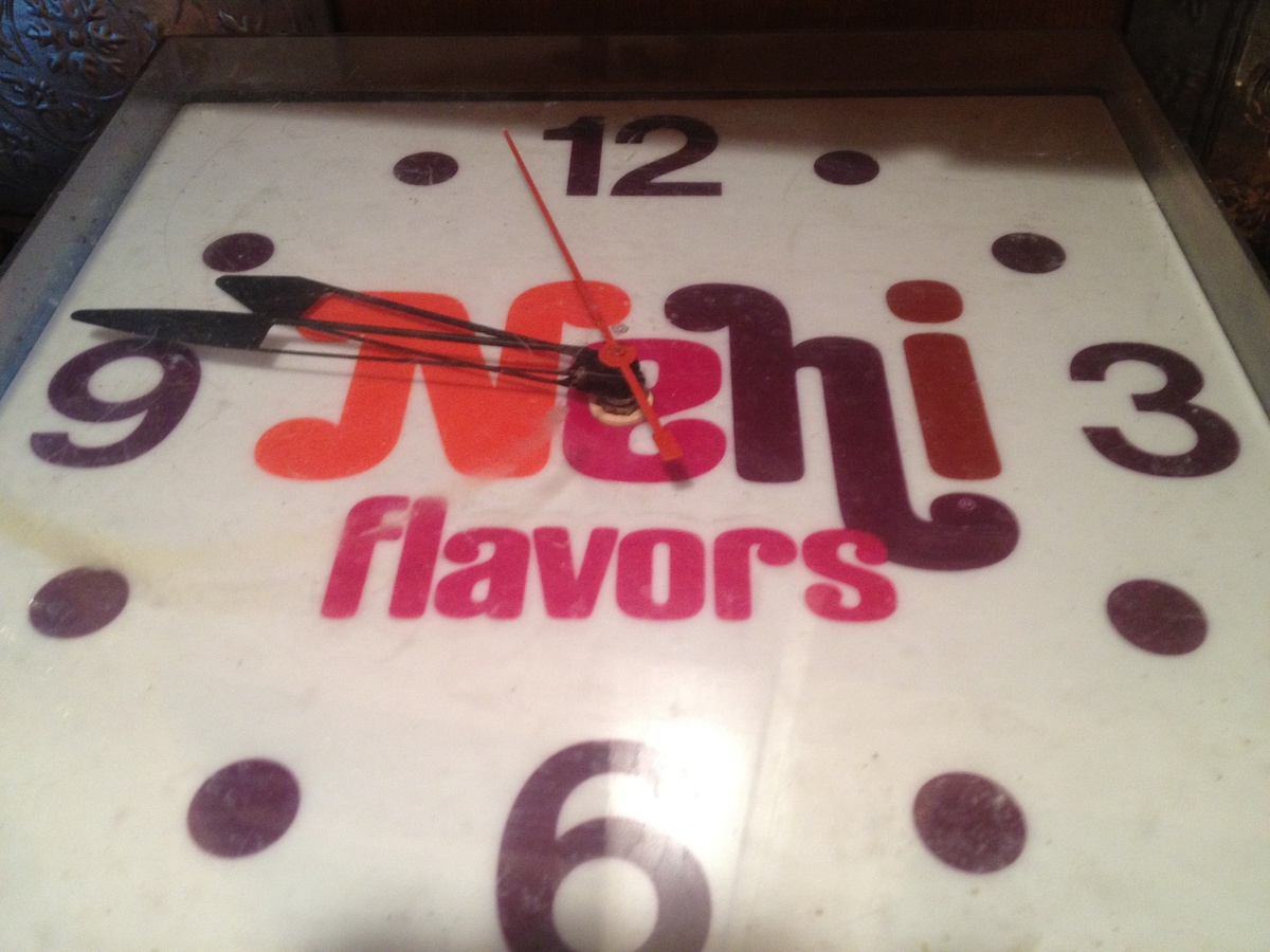 Nehi flavors clock
