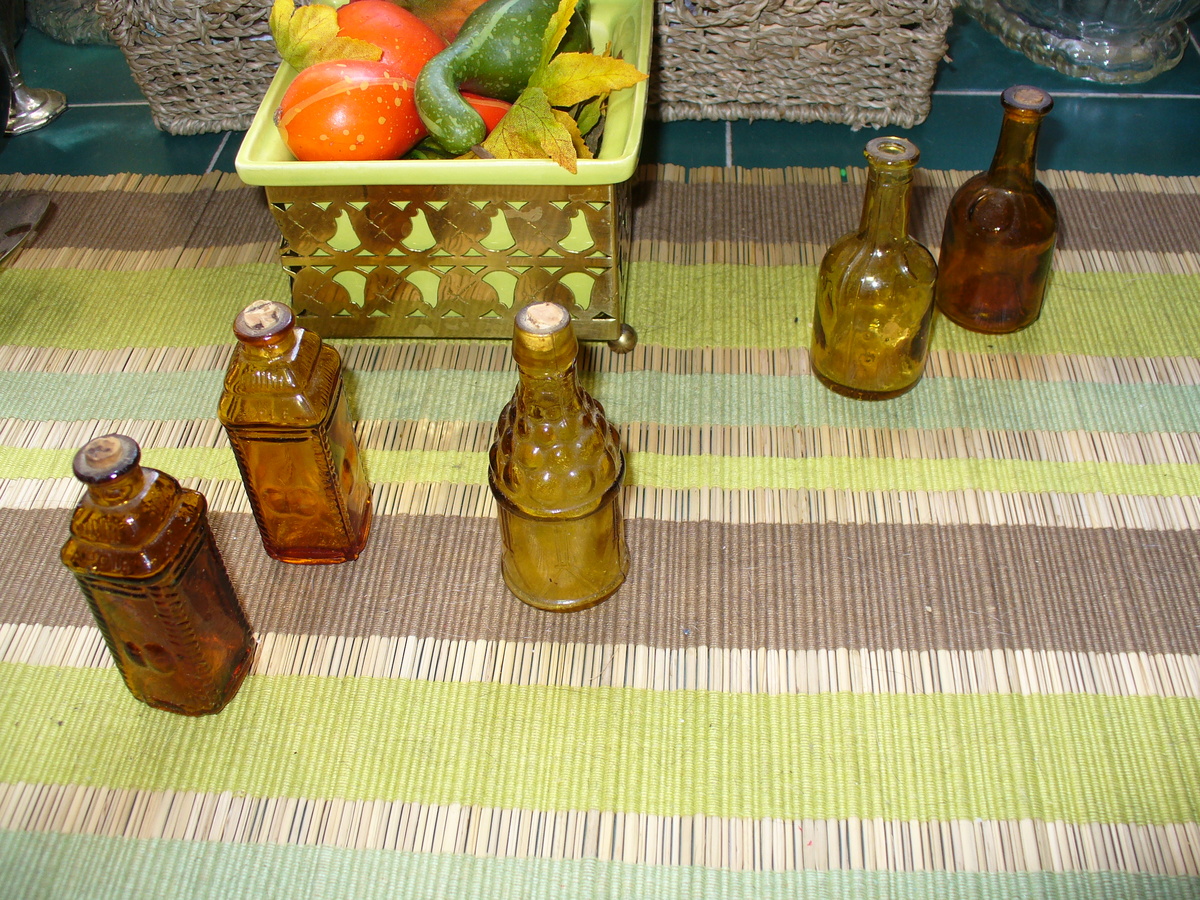 Small Amber Glass Bottles - Bottles