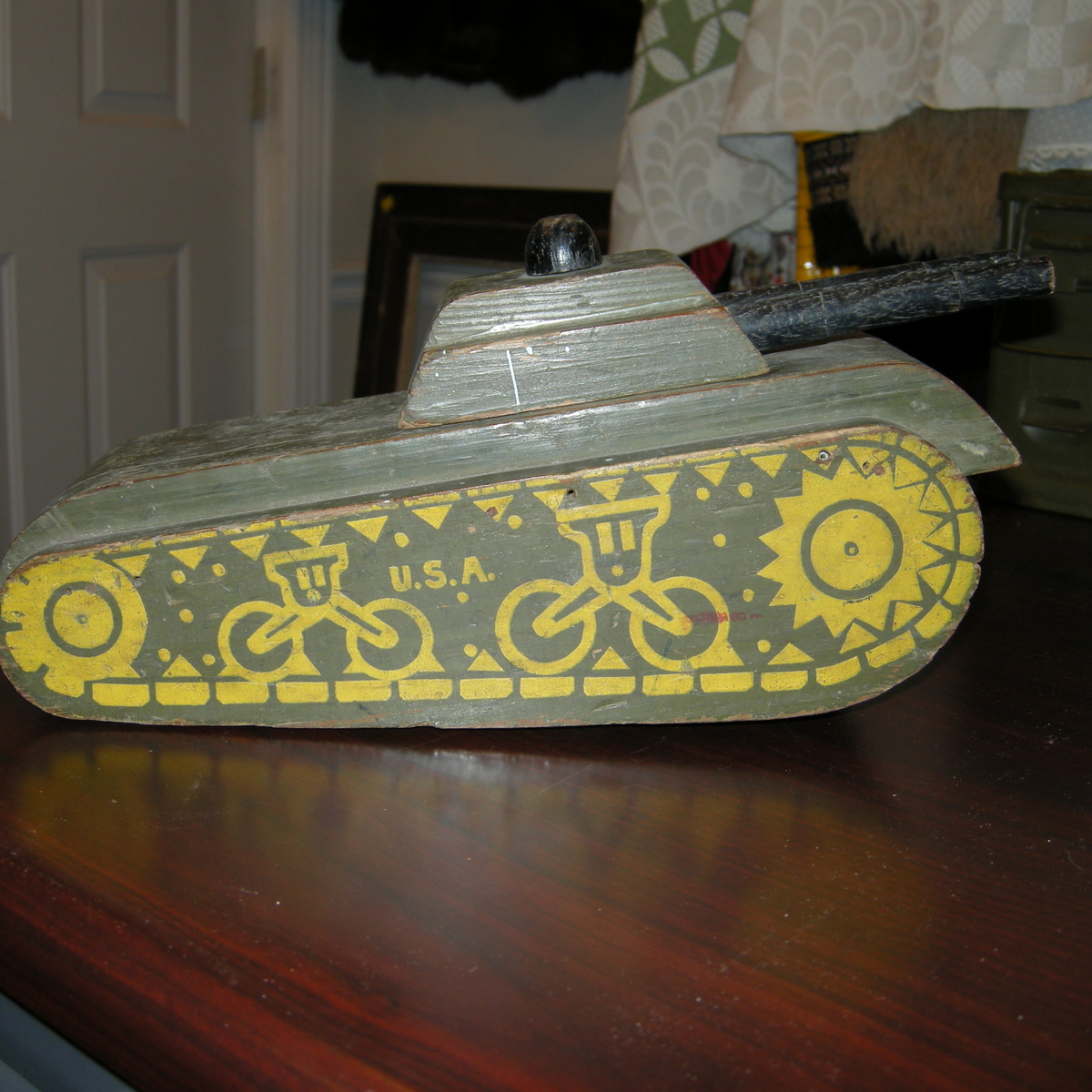 Buddy L Wooden Tank WWII Era