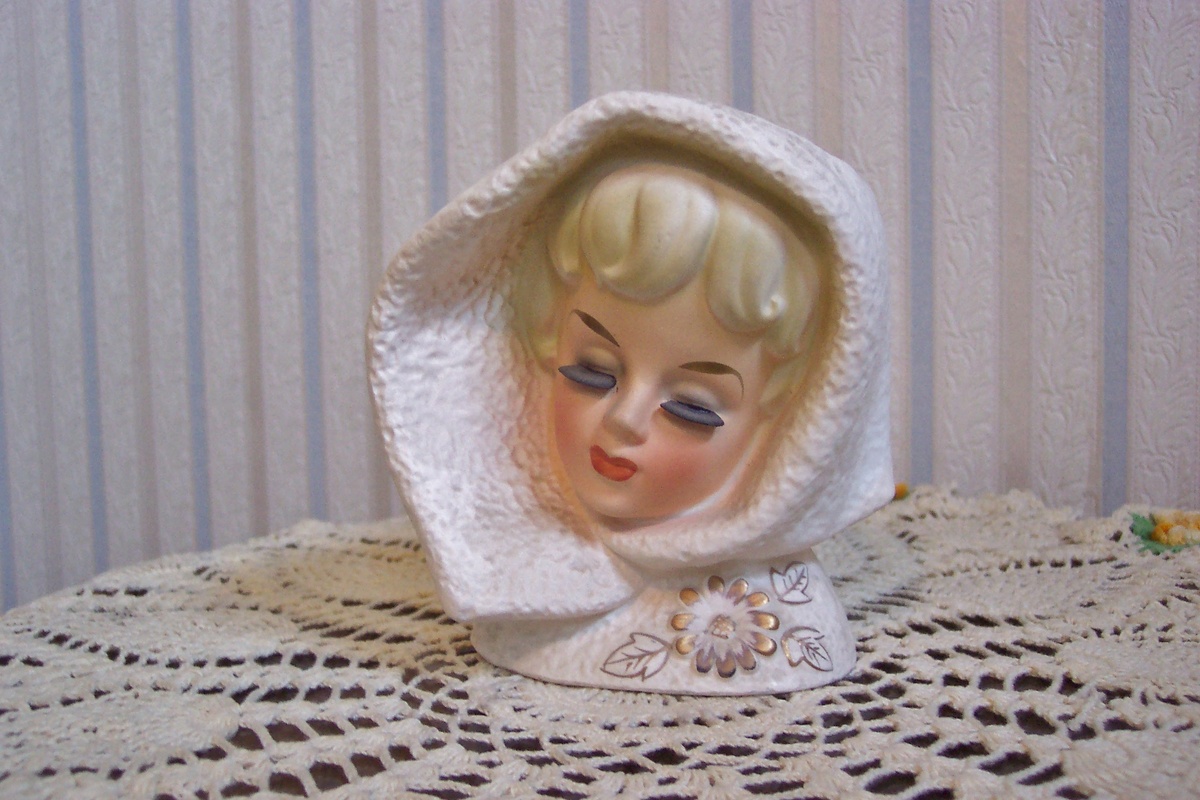 Judy's Head Vase - Art Pottery