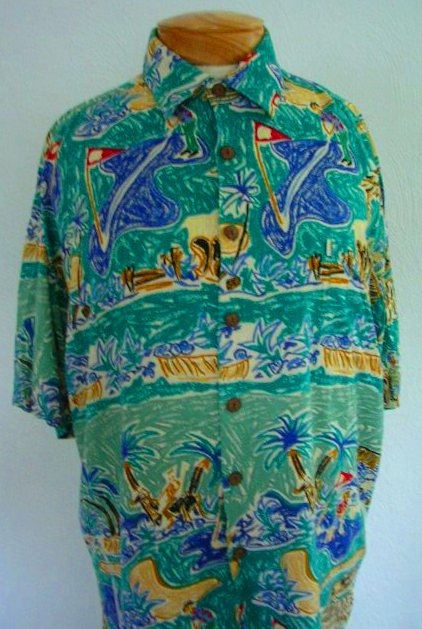Kahala Tropical 18th Hole Hawaiian Shirt - Mens Clothing
