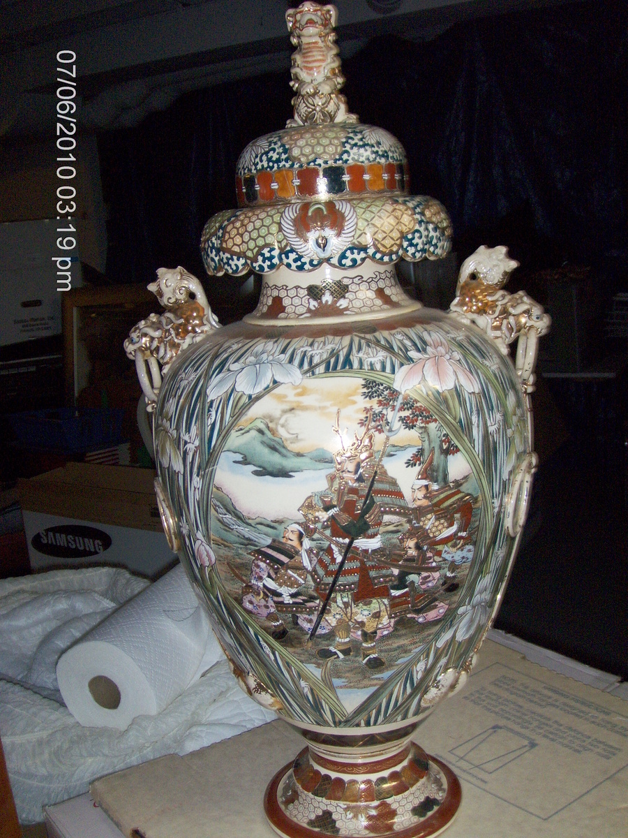 Oriental Burial Urn - Asian
