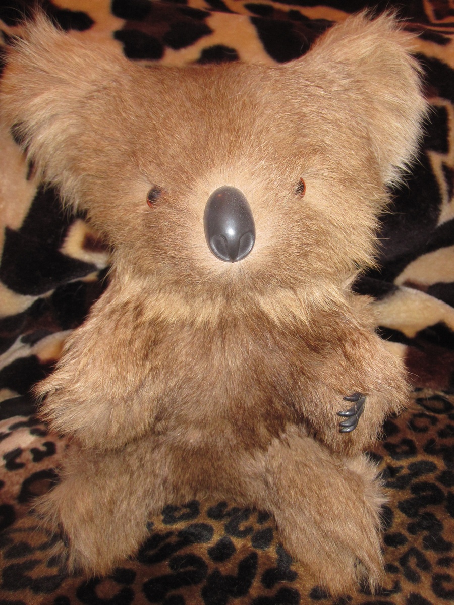 Vintage Koala Bear Real Kangaroo Fur