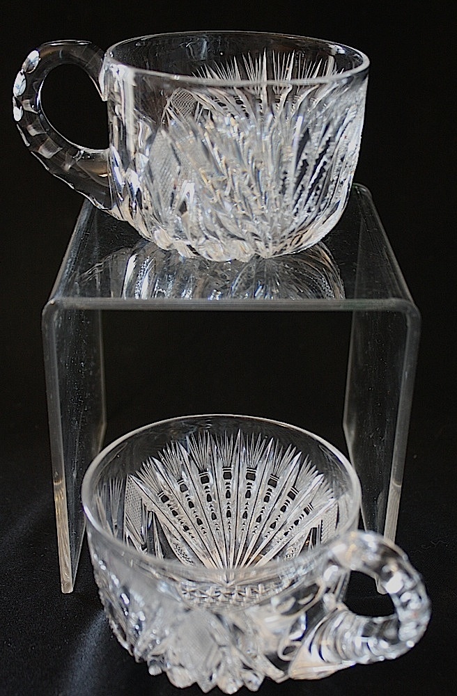 American Brilliant Cut Glass Punch Cups
