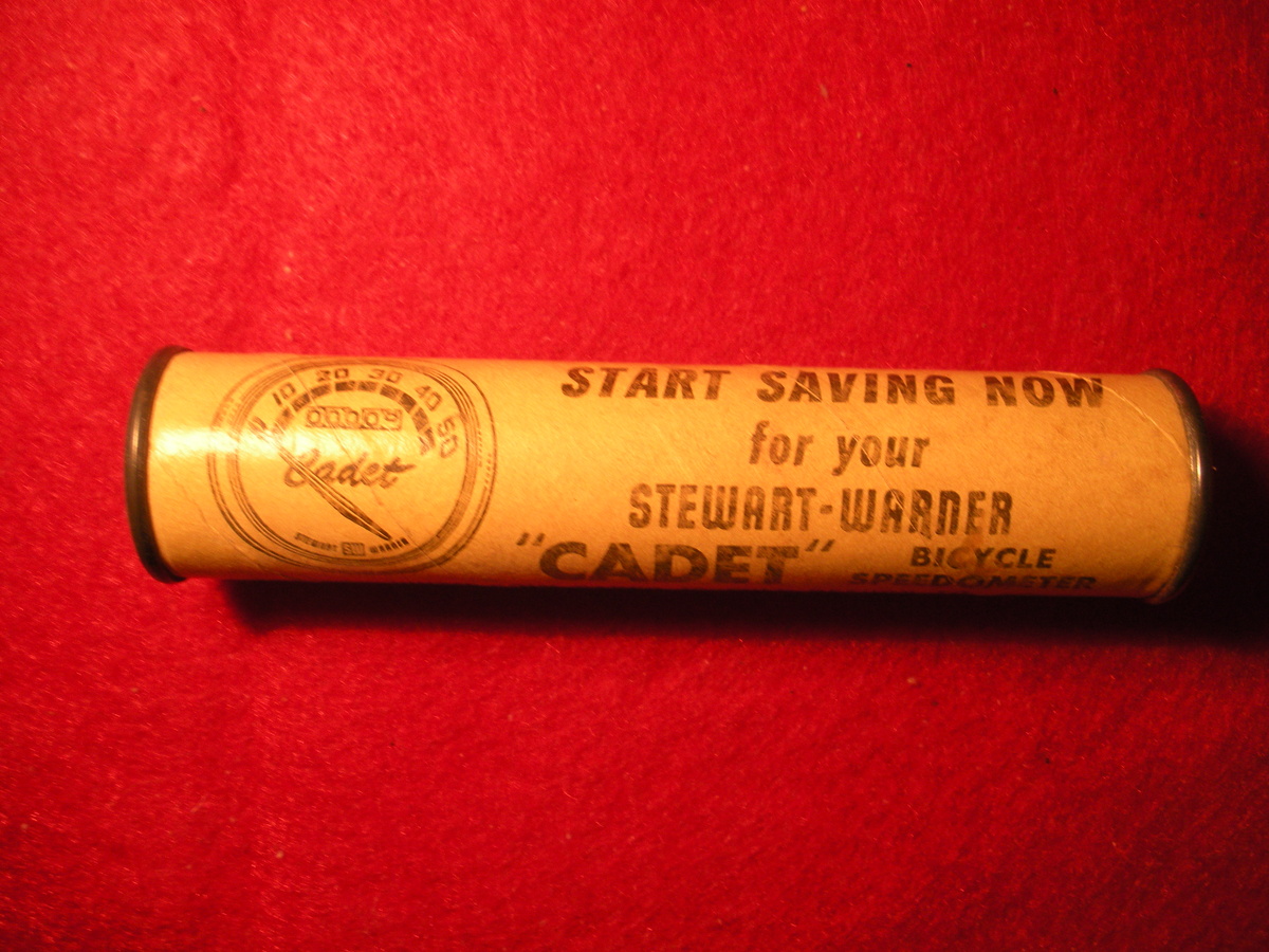 Dime Tube Bank for Stewart Warner Bicycle Speedometer -- Gladewater Texas 